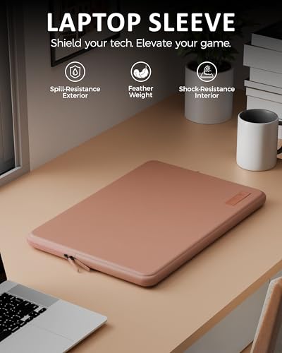 Image of FEDUS MONARC Designer Premium Vegan Leather Laptop Sleeve Bag Case 13.3 inch, Shockproof Office Laptop Cover Pouch Accessories Carrying Bag for MacBook, HP, Dell, Lenovo, Asus for Men & Women