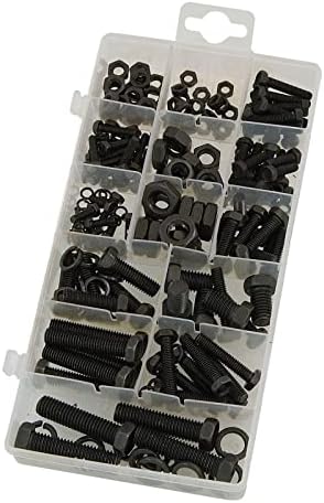 240 Piece Nuts and Bolts Assorted Set M3 M4 M5 M6 M8 M10 Stainless Steel Nuts & Bolts Assortment Kit with Box for Home, Office and Workshop