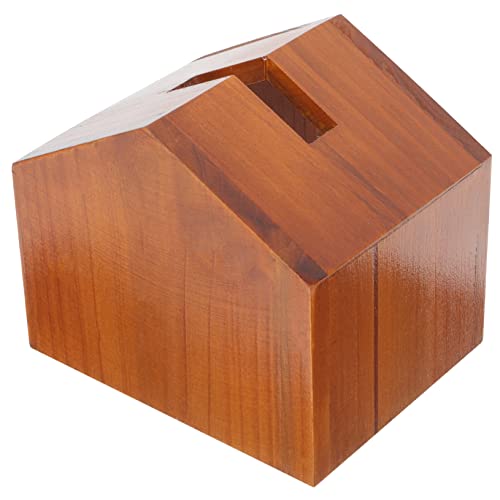 UTHCLO Rustic Paper Towel Box Wooden Napkin Storage Vintage Tissue Box Cover Gray Decor Boho Style Home Decor