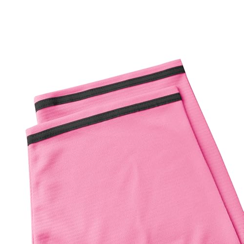 Blank Baseball Jersey, Short Sleeve Plain Jersey Shirt Sports Hip Hop para Hombre y Mujer (Large, Pink) miniatura 4