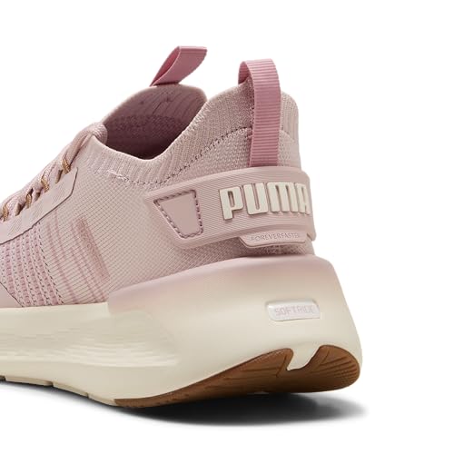PUMA Women's Softride Symmetry Fuzion Running Shoes, Mauve Mist-Poised Pink-Warm White AH25, 9