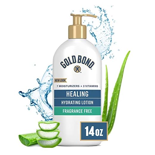 Gold Bond Healing Skin Therapy Lotion with aloe, 14 oz., Fragrance Free, Non-Greasy & Hypoallergenic