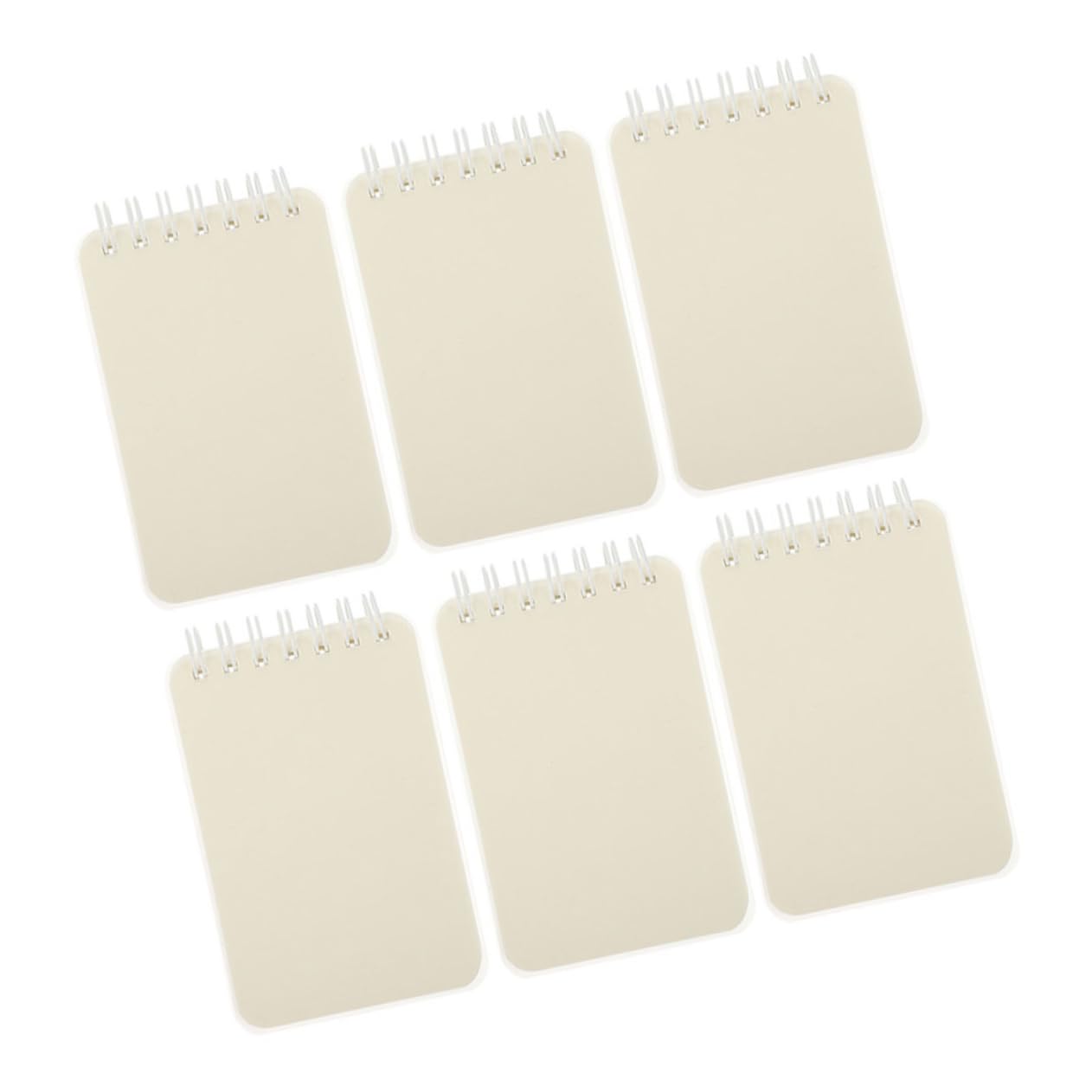 HOMSFOU 5 Ensembles Livre De Bobine Carnet De Notes Cahier De Poche Cahier À Spirale Carnets De Dessin Pour Adultes Petit Collège Cahiers En Spirale Cahier Ligné Pp Blanche 6 Pièces * 5