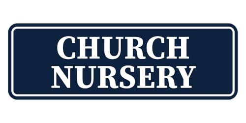 Standard Church Nursery Sign (Red) - Small (5 Pack)