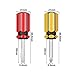 Buspoll Short Screwdriver Set: Two-Color Small Handle Stubby Screwdriver - Phillips & Flat Head