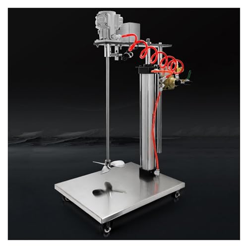 Automatic Pneumatic Paint Mixer - Industrial Lift Type Agitator for Paint & Ink, Heavy-Duty Stirring Machine with Pneumatic Bracket for Effortless Mixing