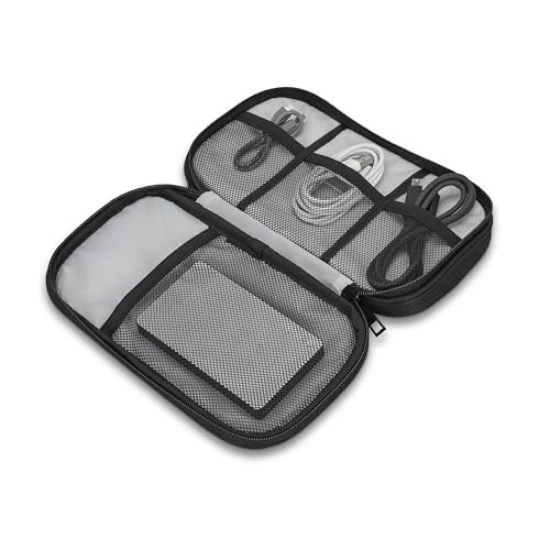 Samsonite Travel Tech Case - Small Size Travel Case for Headphones, Chargers, Mouse, Stylus - Black - Image 4