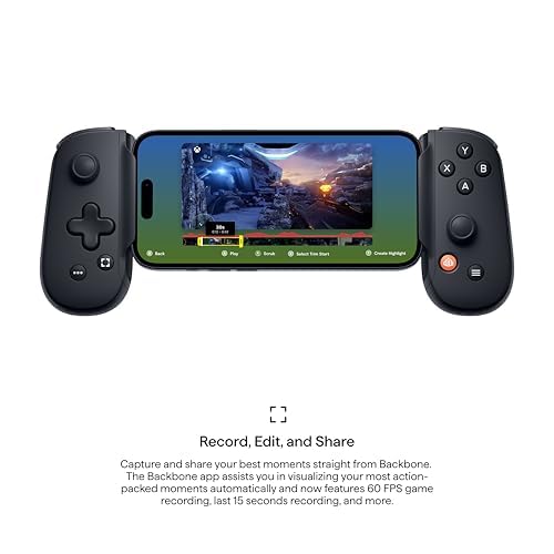Image of BACKBONE One Mobile Gaming Controller, USB-C, 2nd Gen | For Android & iPhone 15 /16 /17, 2nd Gen, Play Xbox, Fortnite, Call of Duty, & More