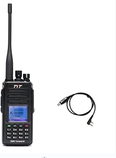 TYT MD-UV390 Plus 10 Watts High Power with AES256 Encryption DMR UHF VHF IP67 Waterproof Walkie Talkie with Programming Cable