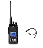 TYT MD-UV390 Plus 10 Watts High Power with AES256 Encryption DMR UHF VHF IP67 Waterproof Walkie Talkie with Programming Cable