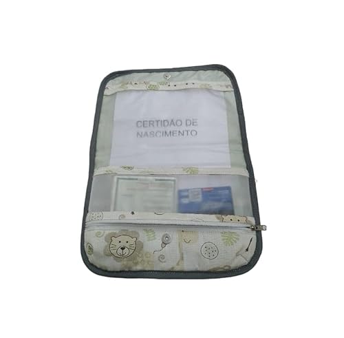 Kit Porta Fraldas + Porta Cardeneta de Vacinação (Safari)