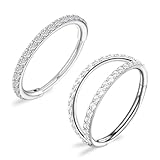SGQTZDZQ 2PCS Titanium Nose Ring, Septum Ring Diamond Setting Process, 8MM Nose Rings for Birthday Party Camping - Image 1
