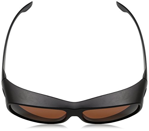 Dioptics Unisex Adult Solar Shield Elm Sunglasses Fits Over Sunglasses, Black/Amber, 54 Mm Us #TOP3