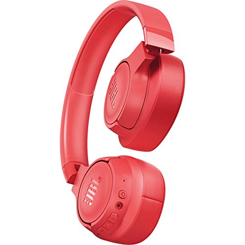 Image of JBL Tune 700BT by Harman, 27-Hours Playtime with Quick Charging, Wireless Over Ear Headphones with Mic, Dual Pairing, AUX & Voice Assistant Support for Mobile Phones (Coral)