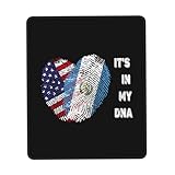 Mauspad Amerika Guatemala Guatemalteken Flagge Fingerabdruck Liebe Herz Schreibtischunterlage Rutschfeste Mausmatte Langlebiges Tischunterlage Für Tastatur Zuhause Reisen 25X30CM