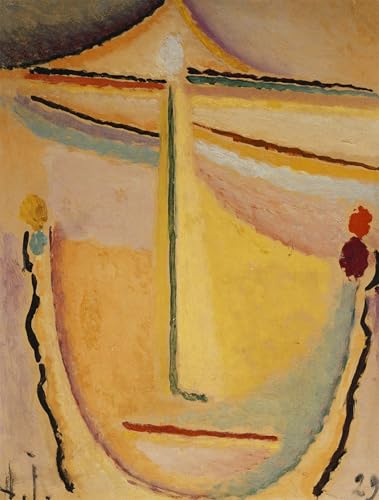 Art Poster Pour les Décorations pour la Maison Jawlensky Animaux Rose Orange 60x90