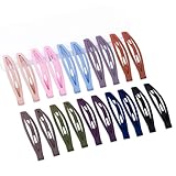 Cptots20 PCS Snap Hair Clips Metal Hair Barrettes for Women Non Slip Barrettes For Thick And Thin Fine Hair,Multi-colored,2.95 x 0.55 Inches.