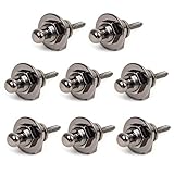 8 Pcs Kmise Guitar Strap Locks Straplocks Buttons for Electric Bass Guitar Parts