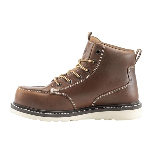 Image of Avenger Wedge Carbon Toe Men's Industrial Work Boots, Comfortable Premium Leather Work Boots for Men, Electric Hazard