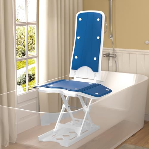 Pieghevole e portatile: la sedia da bagno presenta un design compatto e un'ingegnosa struttura pieghevole per una facile conservazione, risparmiando spazio in bagno o in un ripostiglio. Con un peso di soli 12,45 kg, è facile da spostare e riporre, garantendo un ambiente domestico pulito e ordinato. Può anche essere riposta sotto un divano o un letto, risparmiando spazio e rendendo più comoda la pulizia quotidiana.