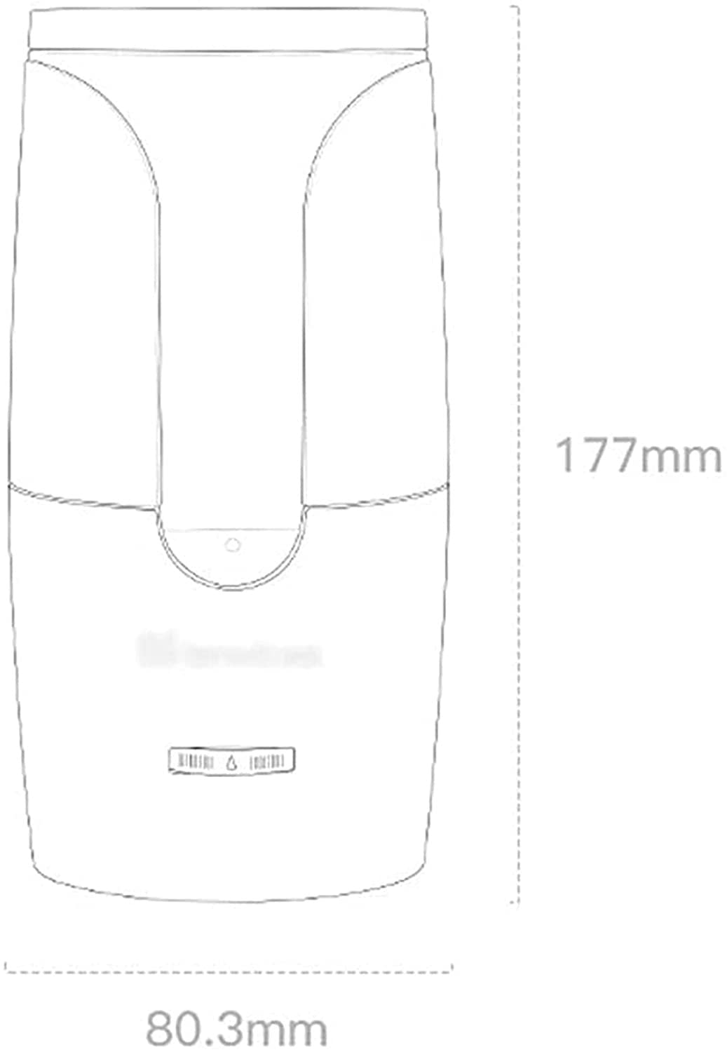 Elektryczna temperówka do ołówków, przenośna, regulowana grubość, automatyczna, zasilana baterią USB, odpowiednia do szkolnej klasy, biura, rodziny (kolor: biały)
