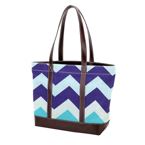 Sac fourre-tout pour femme en toile bleu violet fini les affaires perdues