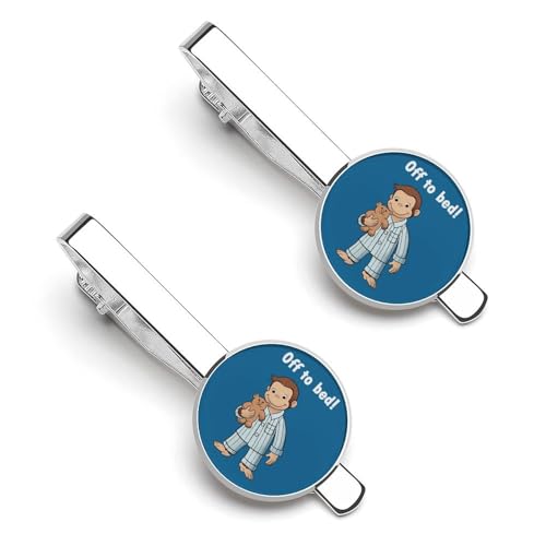 ネクタイピン 2枚セット おさるのジョージ タイピン メンズ おしゃれ 結婚式 日常仕事 ビジネス 冠婚 葬祭 アクセサリー プレゼント we4rth591