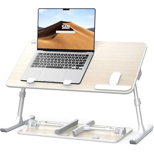 Laptop Desk for Bed, SAIJI Lap Desks Bed Trays for Eating Writing