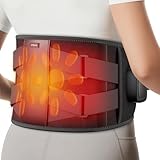 Comfytemp Far Infrared Cordless Heating Pad for Back, FSA Eligible HSA 17 Tourmaline Stones FIR Wireless Portable Rechargeable Electric Lower Back Wrap, 3 Heat 15-45mins, Gifts for Mom Dad(No Massage)