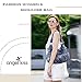 Angel Kiss Large Purses and Handbags for Women Washed Faux Leather Crossbody Hobo Satchel Shoulder Handbag Tote Purse