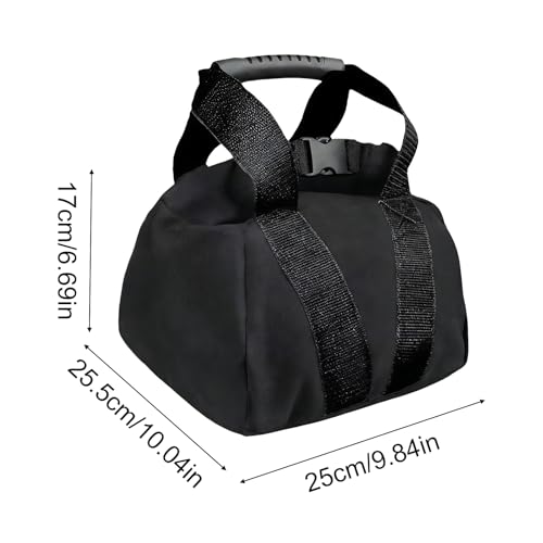 Robuuste trainingszandzak van 0 tot 15,9 kg, fitnesszandzak met handvat, voor dames en heren, voor krachttraining, gewichtheffen, yoga, sport, sportschool - Afbeelding 6