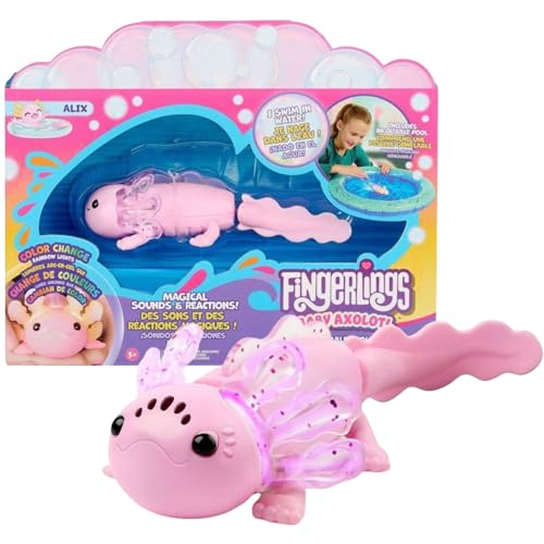 Interactive Baby Axolotl with Inflatable Pool | Pink Axolotl | Hot Holiday Toy 2024