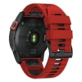 [XYTYJQ] for Garmin時計ストラップ22mm 26mm 幅 GARMIN (ガーミン) Fenix 7X 6X 5X 5 6 シリコン ストラップ ループ スポーツバンド 時計ベルト 防水性 ガーミン 用 交換バンド