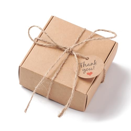 Petites boîtes cadeaux de mariage kraft UR URLIFEHALL pour offrir des souvenirs mémorables
