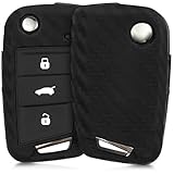 vw golf carbon grey BEDIENUNGSKOMFORT MIT COVER: Alle Auto Schlüssel Tasten lassen sich auch mit der Schlüssel Hülle ungehindert bedienen. Zusätzlich verhindert das Schlüsselcover etwaige Kratzer.