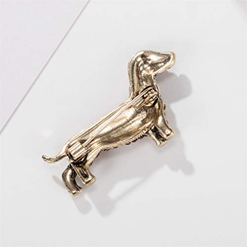 YAZILIND Cute Dog Brooches Vintage Animal Brooch Pin Corsages Sweater Suit Accessories Pins4