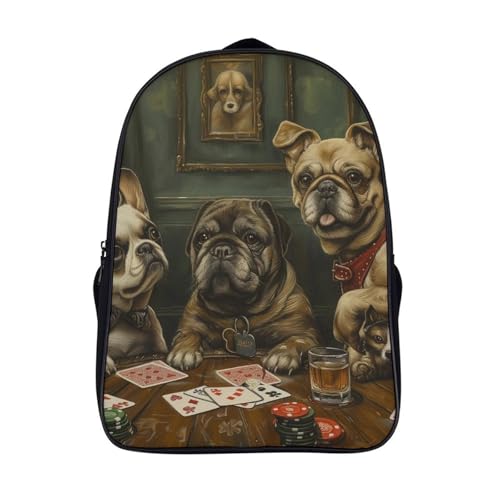 Mochila de Bulldog Francés resistente al agua con correas ajustables