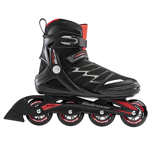 Bladerunner by Rollerblade Advantage Pro XT Men's Adult Fitness Inline Skate, Black and Red, Inline Skates, 11