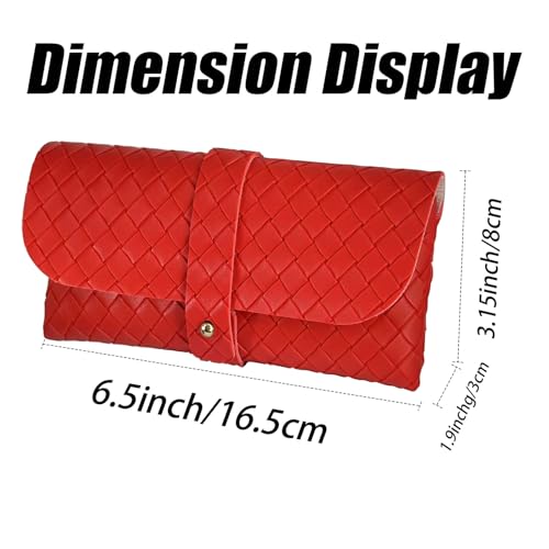 Image of Glasses storage bag Travel sunglasses myopia glasses storage bag Fashion leather storage bag