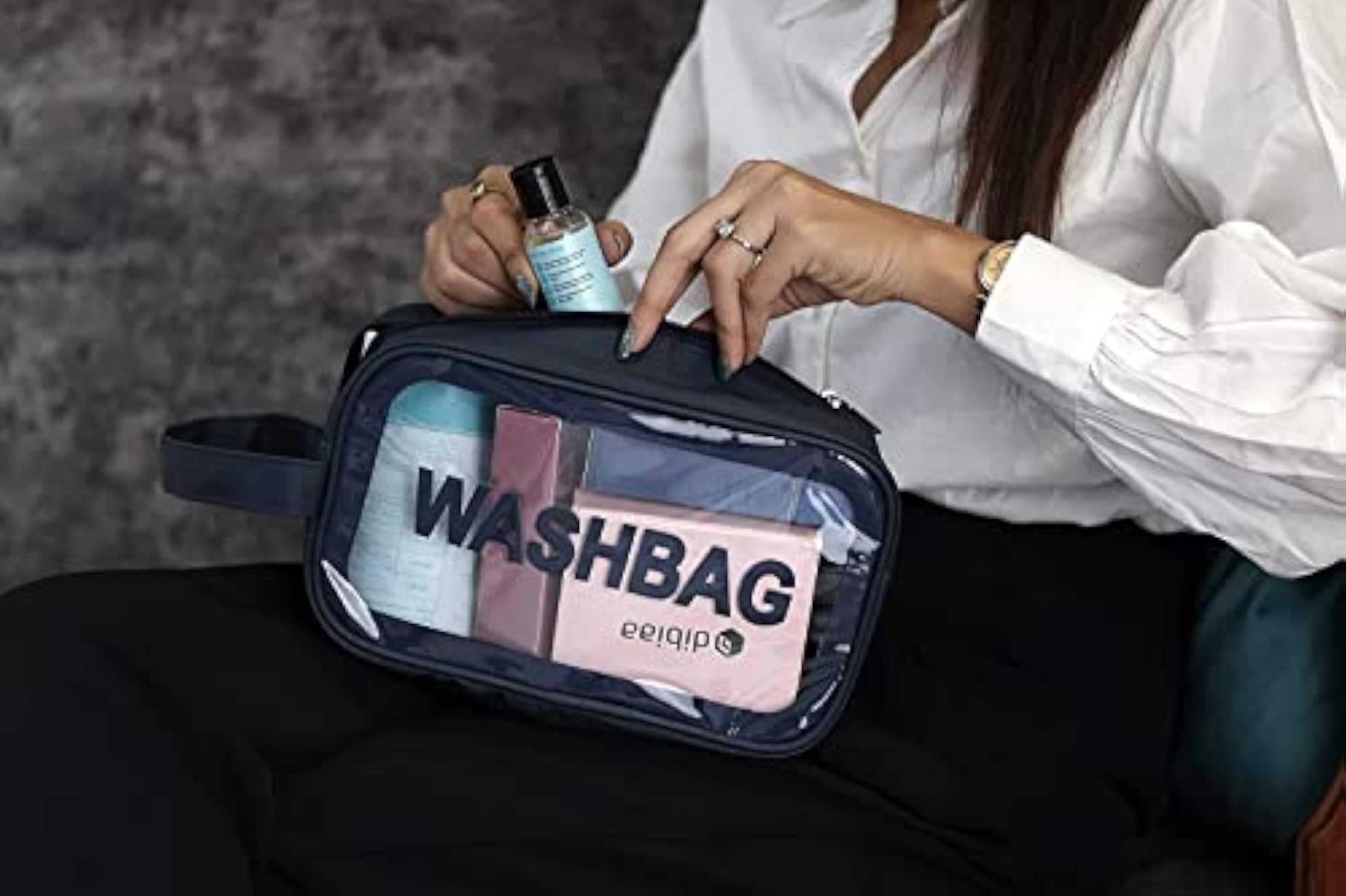 Transparent Cosmetic Makeup Pouch, Waterproof