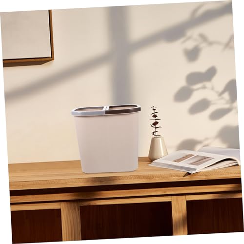Caneca de basura pequeña rectangular de plástico miniatura 3