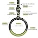 QUOLIX Gymnastic Rings & Olympic Rings with Adjustable Straps, Non-Slip Pull Up Rings with Straps, 1300lbs Exercise Rings for Home, Gymnastics Rings for Home Gym, Workout, Exercise, Calisthenic