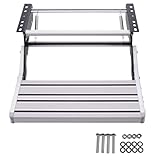 LYNNEYING Peldaño Manual para Camper, Peldaños Telescópicos para Autocaravana, Peldaños De Plataforma para Furgoneta, Escalera Pliante Mono Capa, Tablero De 48.4Cm, Construcción Impermeable(Single)