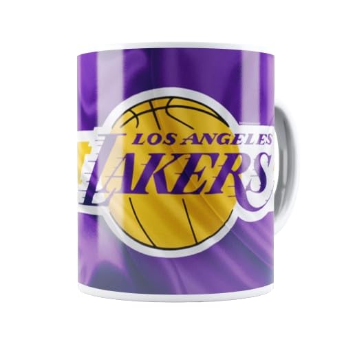DESI BONKERSDESI BONKERS Ceramic Lakers Basketball Team Coffee Kitchen Microwave Safe Printed Tea Coffee Mug