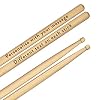 Personalisiert Eigener Graviertes Drumsticks 5A Premium Qualität Ahorn Holz Jeder Nachricht Text Holz Spitze