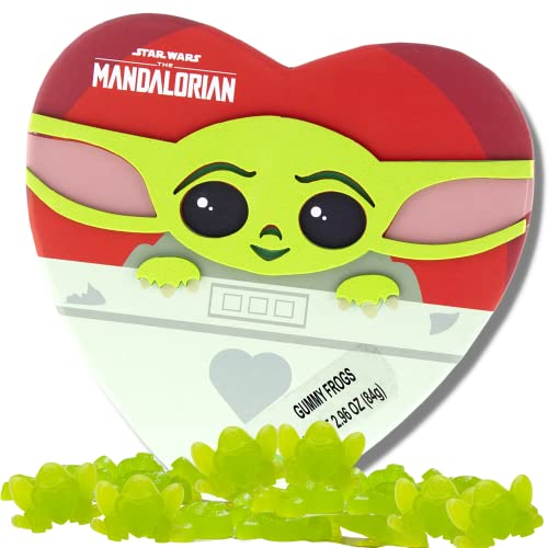 Star Wars The Mandalorian Grogu Gummy Candy, Green Apple Flavored Gummy Frogs, Easter Basket Stuffer, Fun Character Candy Gift
