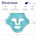 Skin Care Face Mask Ice Pack - Cold Face Ice Mask with Straps, Ice Mask for Face, Flexible and Reusable Cooling Face Mask and Eye Mask for Removing Puffiness and Tightening Pores