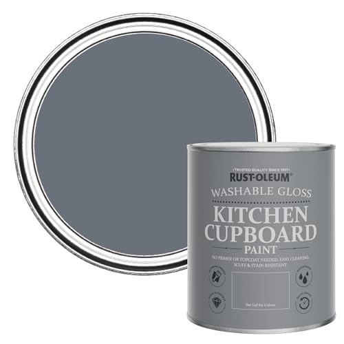 Rust-Oleum Kitchen Wood, Cupboard and Cabinet Paint in Gloss Finish - Seascape 750ml