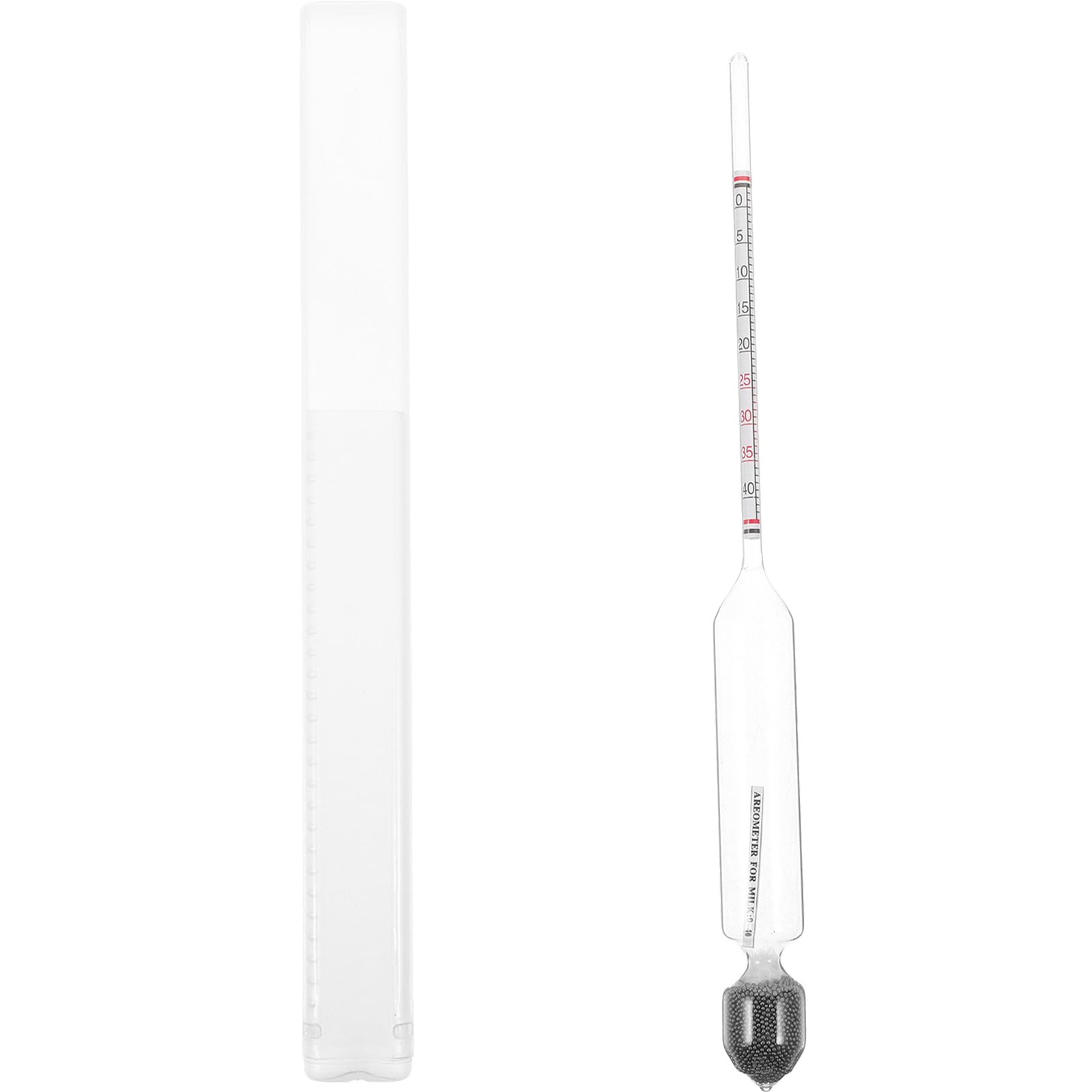 Milk Hydrometer Lactometer for Indoor Use Accurate Milk Density Tester with 0-40 Scale for Dairy and Lactate Analysis