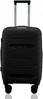 Mala de Bordo 10kg Viagem Expansiva Rígida Polipropileno Cadeado TSA Rodas Duplas 360° Removíveis Gladiador P1MB Preto